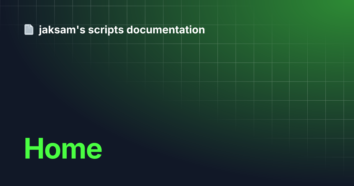 documentation.jaksam-scripts.com